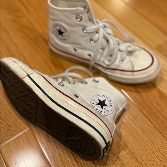 Converse Kids White High-Top Sneakers - Picture 1 of 3